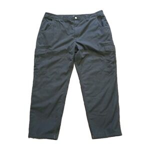 CQR Tactical Ripstop Fleece‎ Lined Pants Men's 40x30 Black Cargo